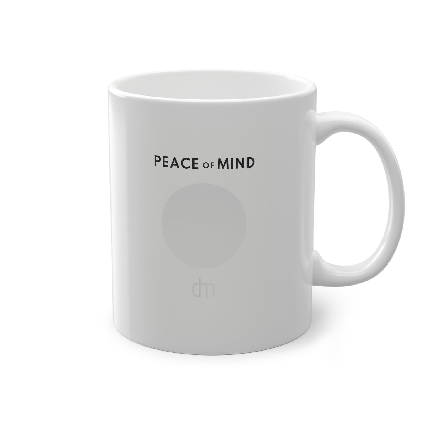 Peace of Mind Mug | Motivational Coffee Cup | Gift for Home Office, Relaxation, Mindfulness, Self-Care, Inspirational Decor