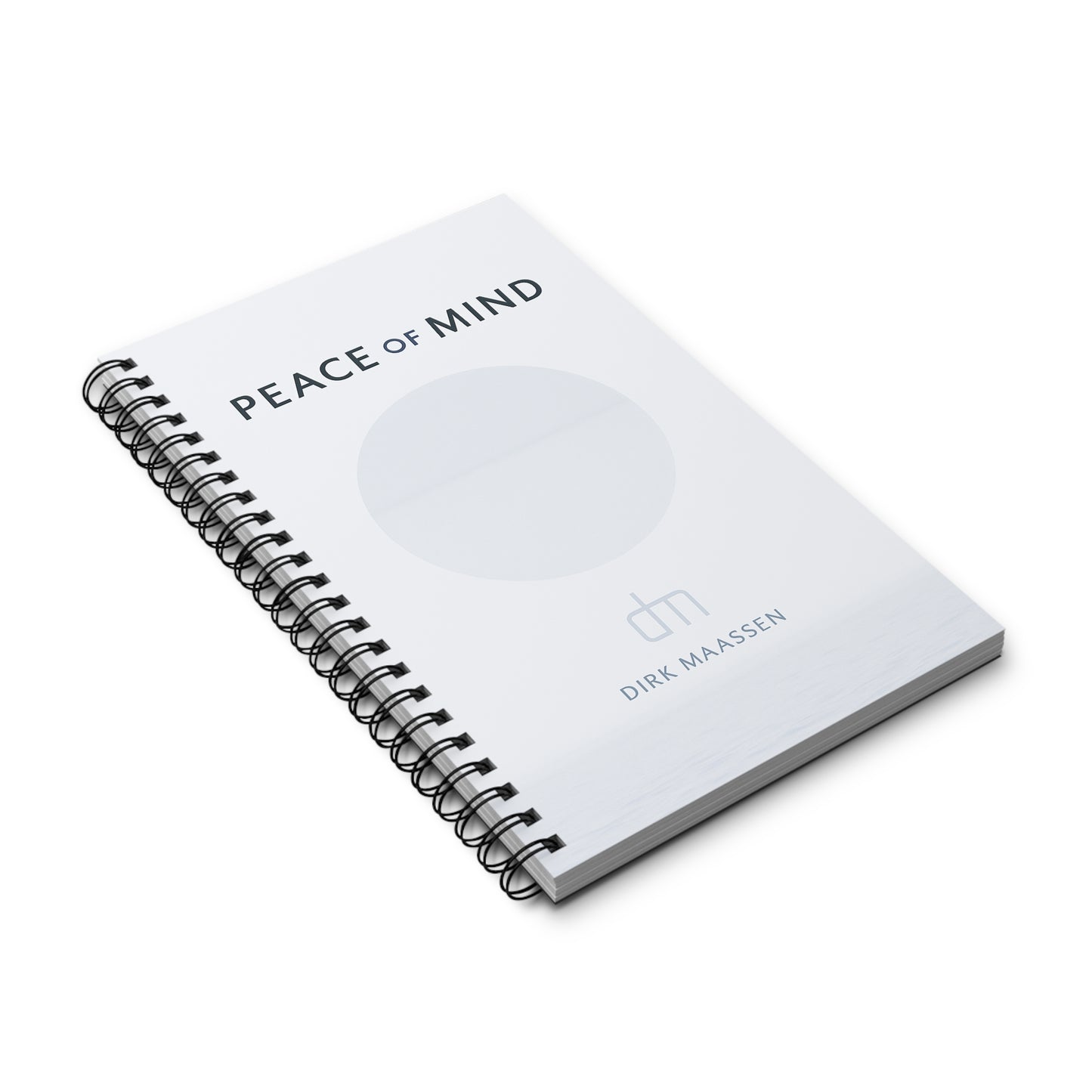 "Peace of Mind" Spiral Journal - Perfect for Music Lovers, Songwriters, Gifts for Musicians, Note Taking, Creative Writing