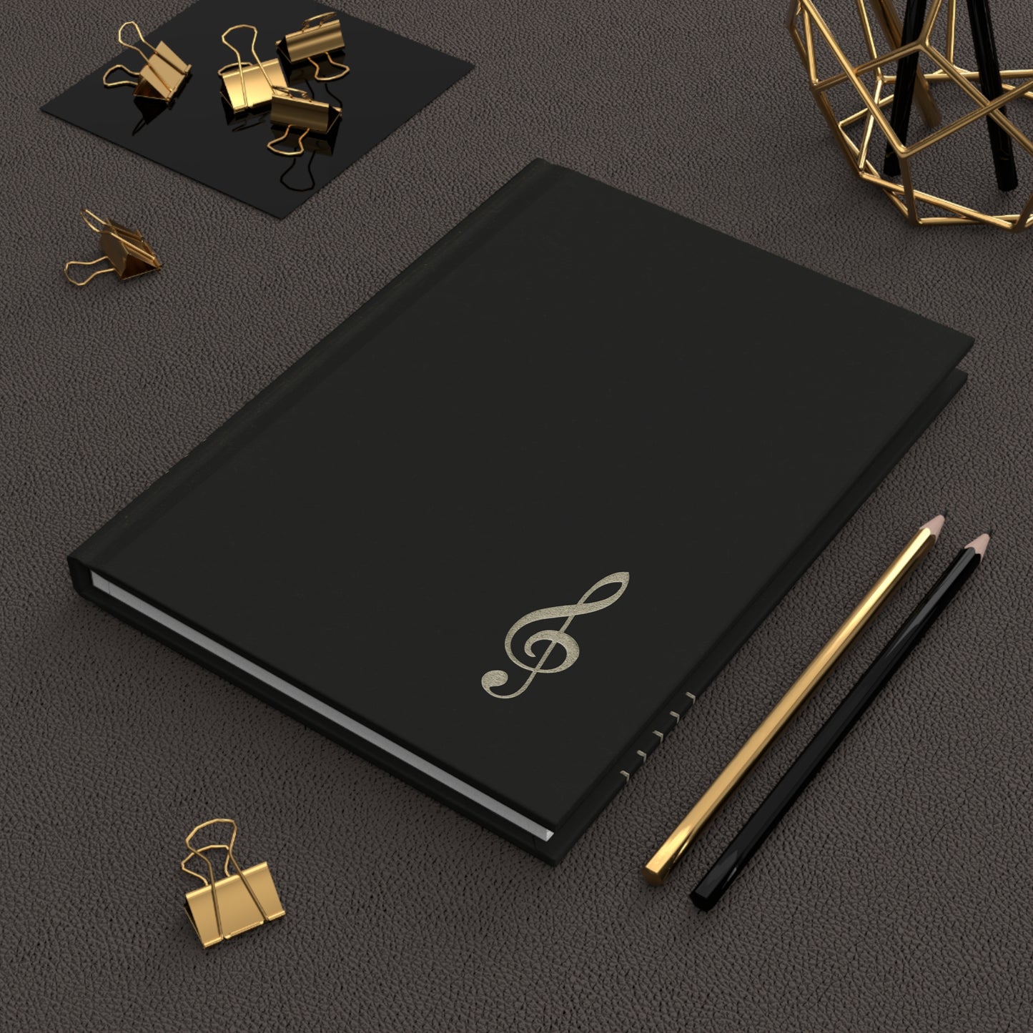 Elegant Music-Themed Hardcover Journal for Musicians, Music Note Diary, Gift for Songwriters, Blank Notebook for Creativity, Music [...]