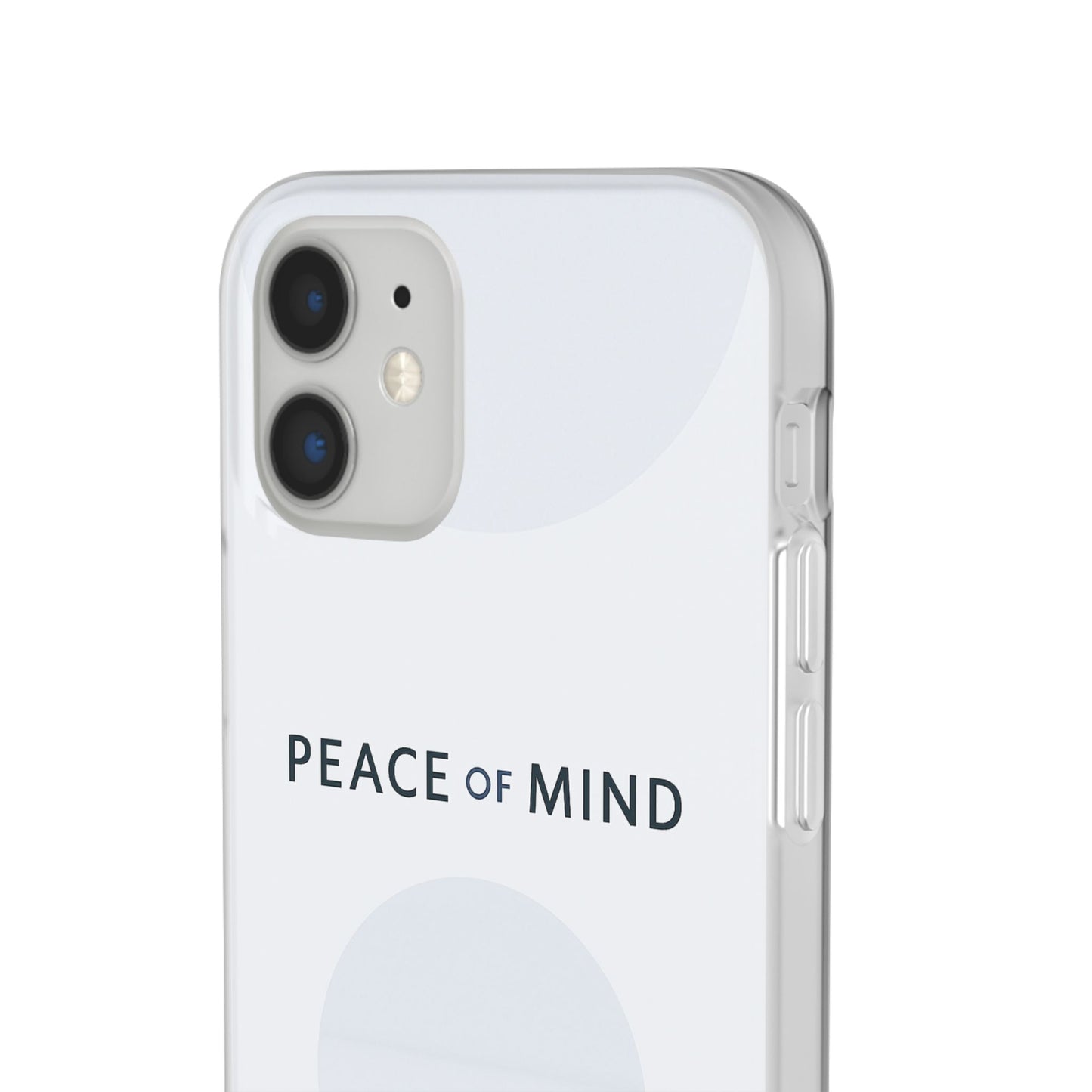 Minimalist Flexi Case - Peace of Mind, Phone Cover, Gift for Him/Her, Modern Tech Accessory, Protective Phone Skin
