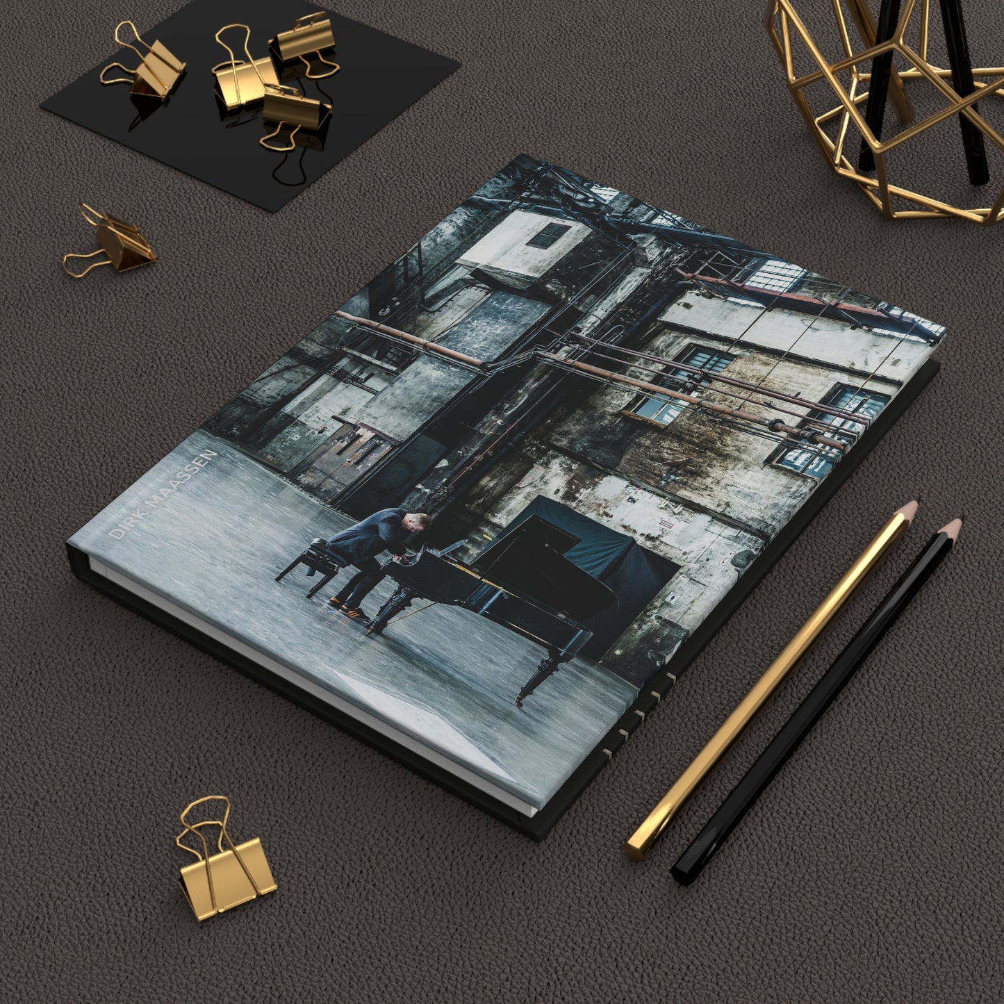 Artis-Themed Hardcover Journal for Musicians, Music Note Diary, Gift for Songwriters, Blank Notebook for Creativity, Music [...]