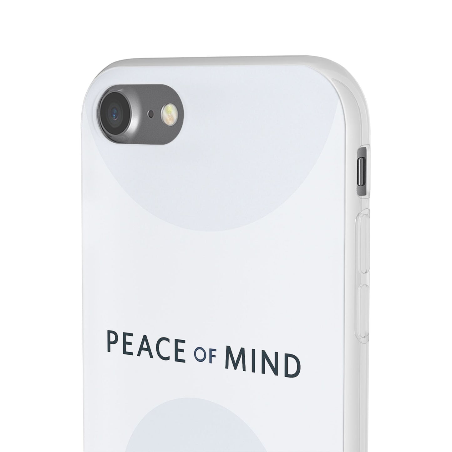 Minimalist Flexi Case - Peace of Mind, Phone Cover, Gift for Him/Her, Modern Tech Accessory, Protective Phone Skin