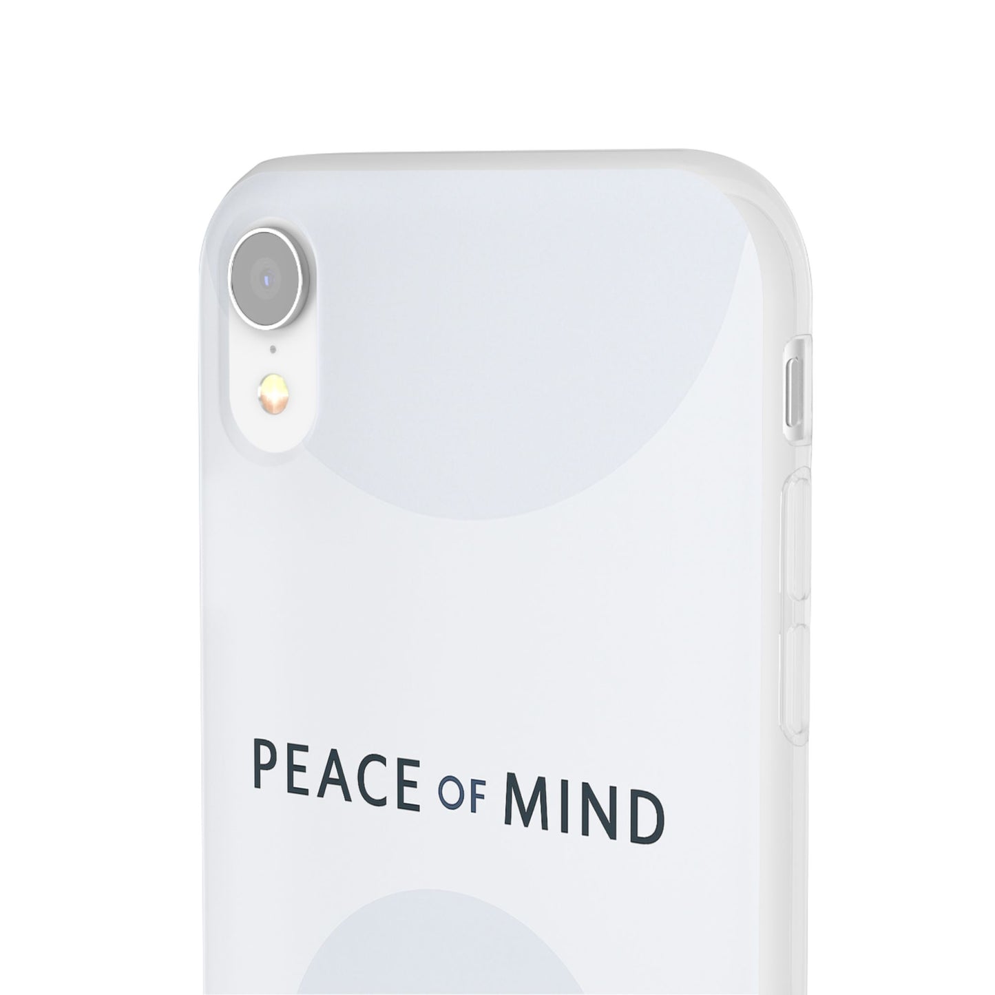 Minimalist Flexi Case - Peace of Mind, Phone Cover, Gift for Him/Her, Modern Tech Accessory, Protective Phone Skin