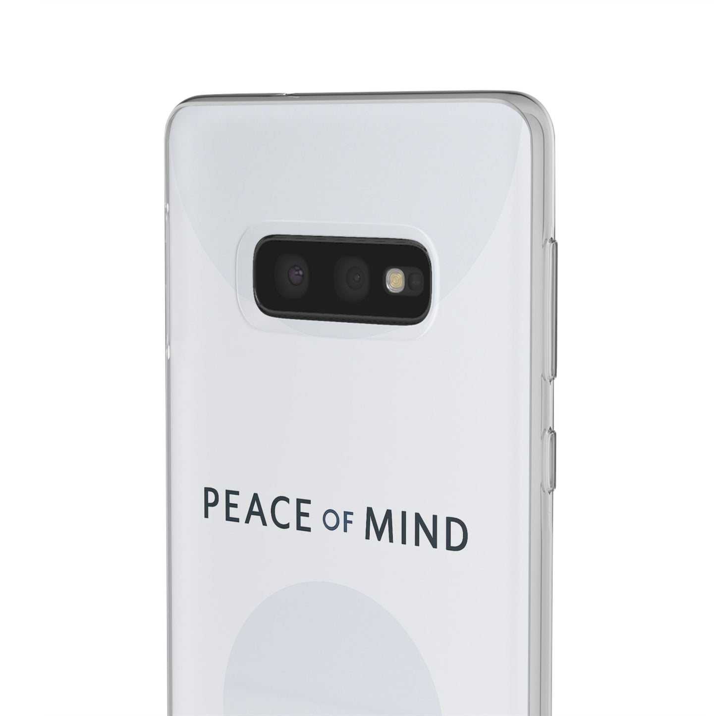 Minimalist Flexi Case - Peace of Mind, Phone Cover, Gift for Him/Her, Modern Tech Accessory, Protective Phone Skin