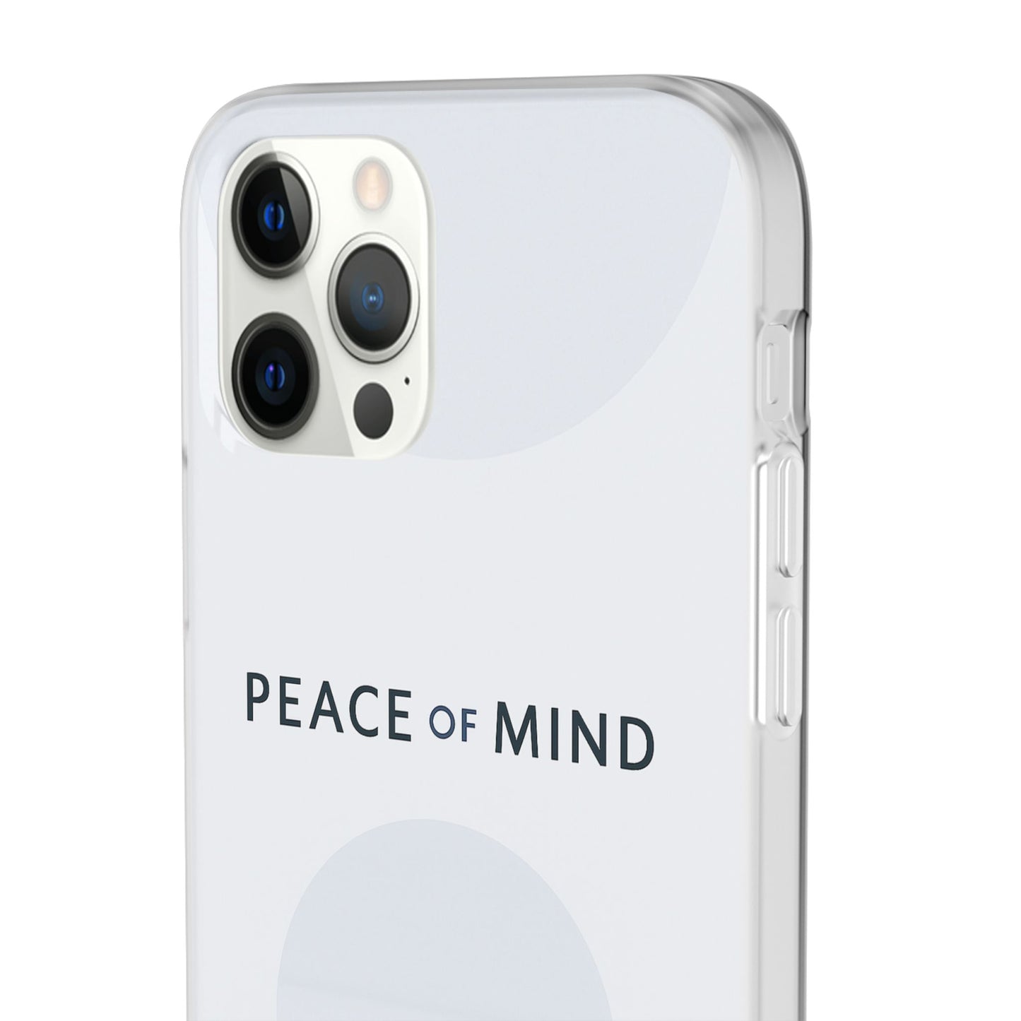 Minimalist Flexi Case - Peace of Mind, Phone Cover, Gift for Him/Her, Modern Tech Accessory, Protective Phone Skin