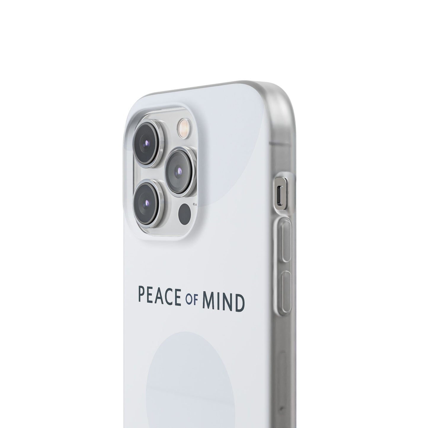 Minimalist Flexi Case - Peace of Mind, Phone Cover, Gift for Him/Her, Modern Tech Accessory, Protective Phone Skin