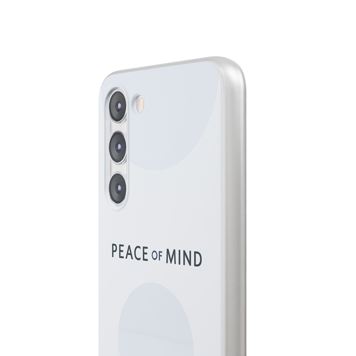 Minimalist Flexi Case - Peace of Mind, Phone Cover, Gift for Him/Her, Modern Tech Accessory, Protective Phone Skin