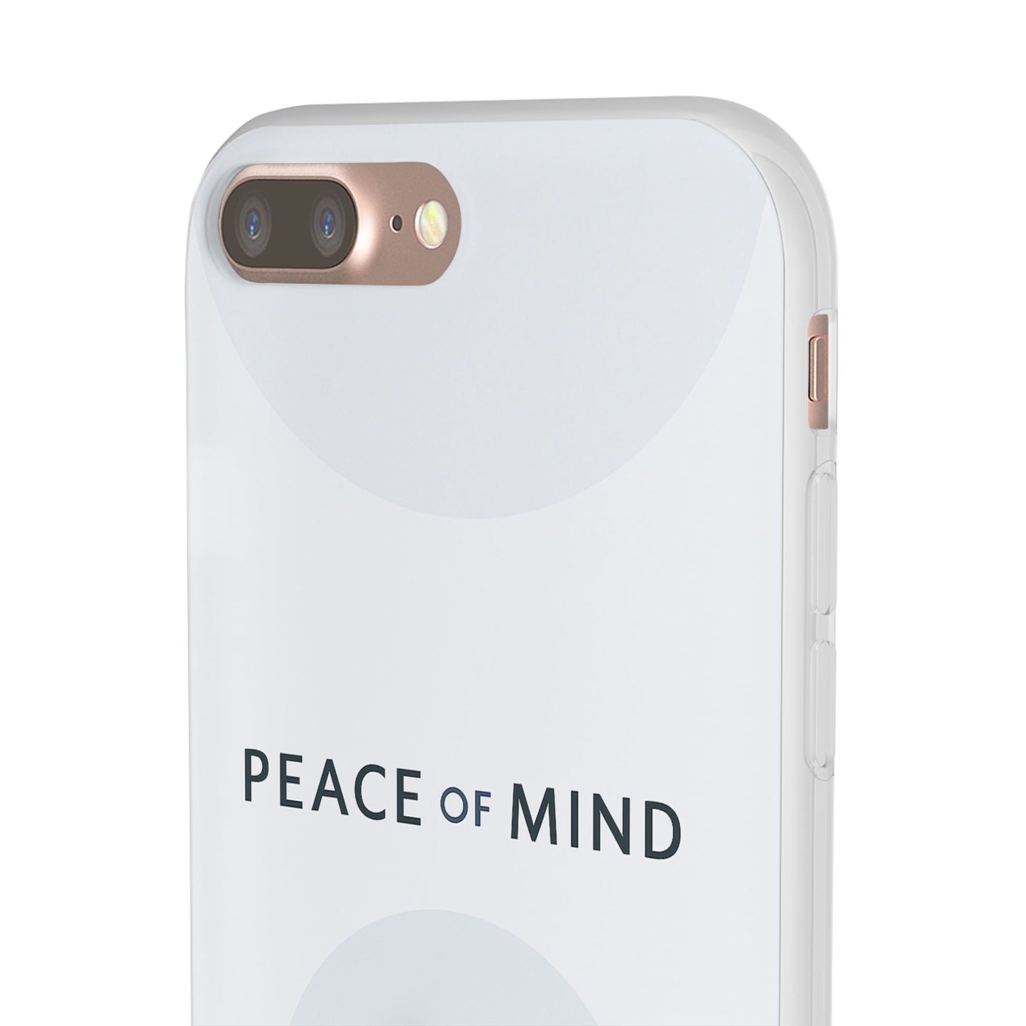 Minimalist Flexi Case - Peace of Mind, Phone Cover, Gift for Him/Her, Modern Tech Accessory, Protective Phone Skin