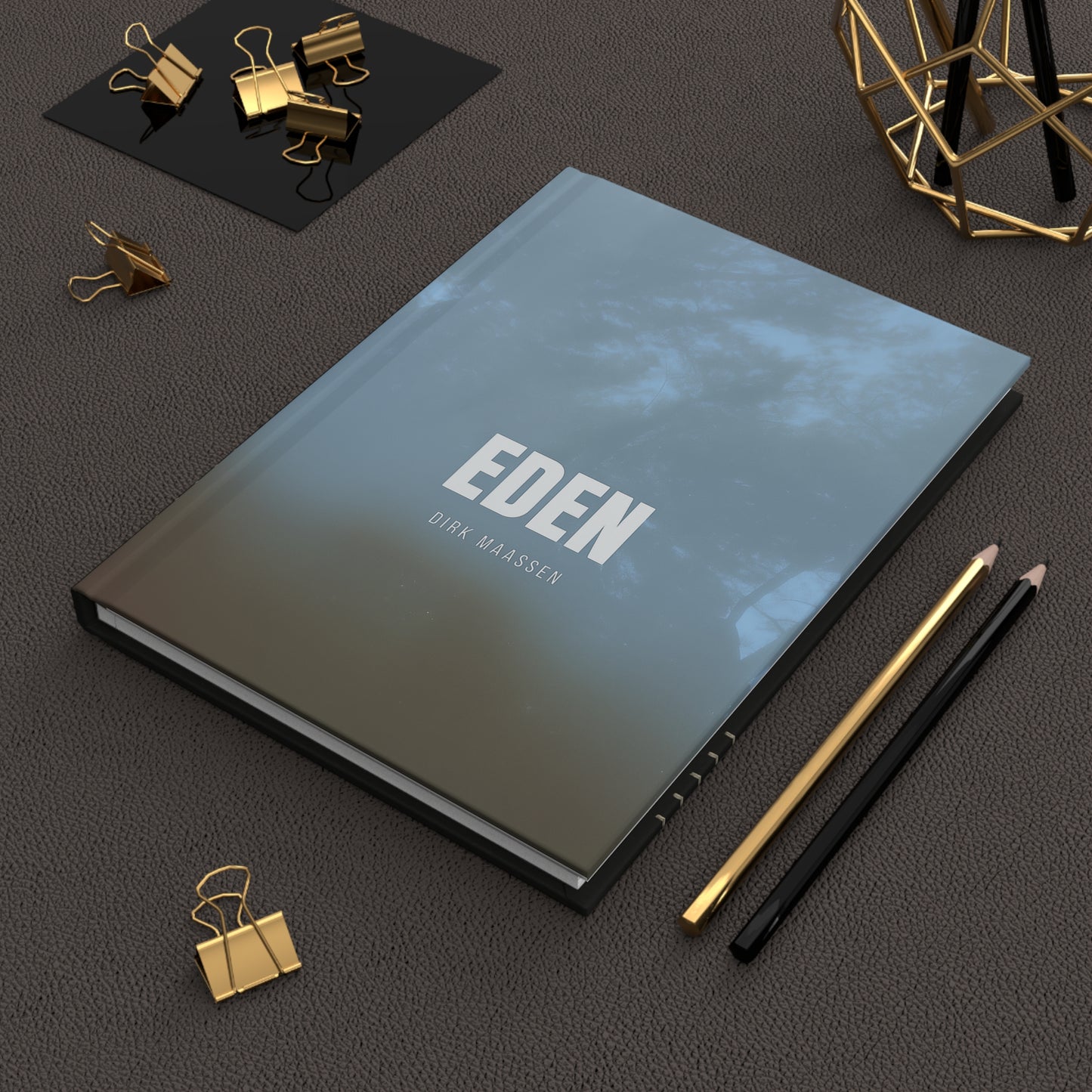 Eden-Themed Hardcover Journal for Musicians, Music Note Diary, Gift for Songwriters, Blank Notebook for Creativity, Music [...]